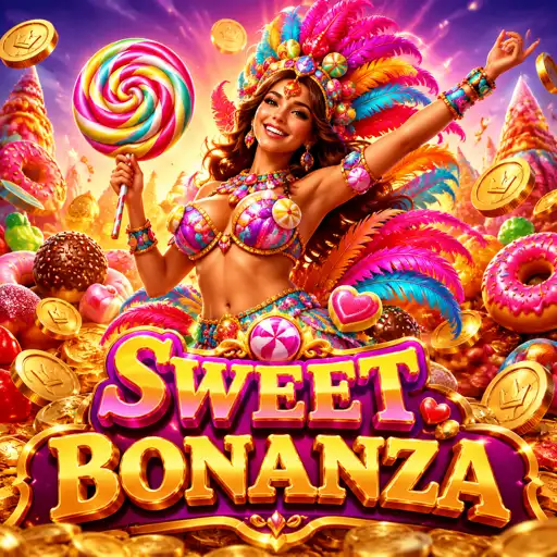 Slot Sweet Bonanza da Pragmatic Play com doces e frutas